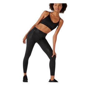 Victoria's Secret PINK Ultimate V High-Waist Foil Croc Leggings Side Pockets